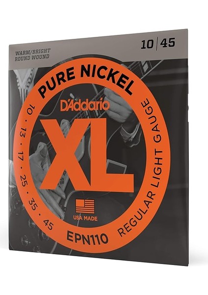 EPN110 Elektro Gitar Tel Seti, Xl, 10-45, Pure Nickel, Re