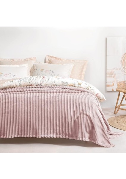 Bedding Holly Wellsoft Battaniye Çift Kişilik - Pudra