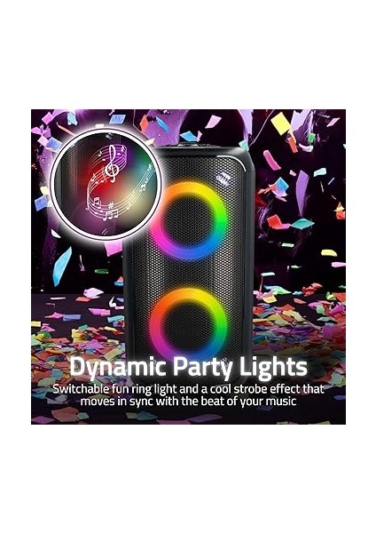 Party Speaker - 240W Taşınabilir Rgb Bluetooth® Hoparlör SPPT2480BK fırsatları