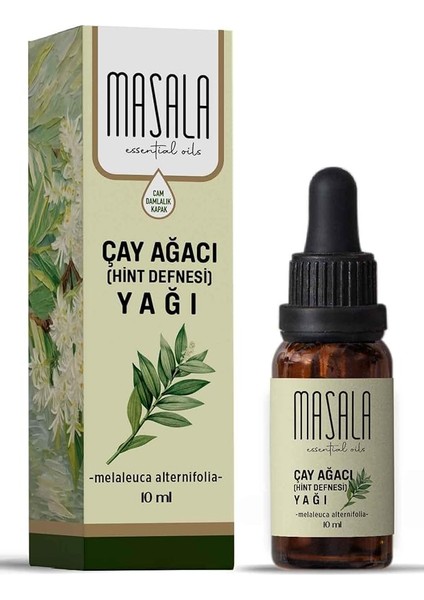 Saf Çay Ağacı (Hint Defnesi) Yağı 10 Ml. (Tea Tree Oil)