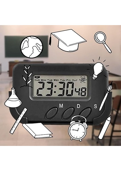 Xm Öğrenci Saati Kronometreli Ders Çalışma Saati Dijital Masa Saati Sporcular ve Zamanla Yarışanlar indirimleri