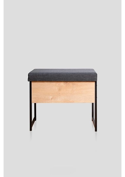 MDSPUF002 Metal Ahşap Sandıklı Puf Bank Oturaklı Ayakkabılık Ayakkabı Boya Fırça Kutusu Dolabı indirimleri