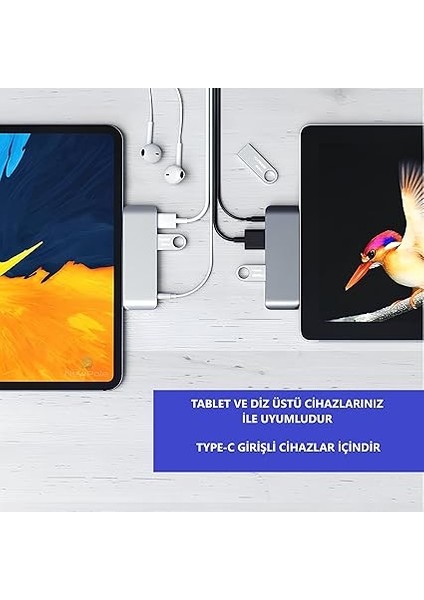Type C Hub (4 Port), 85W Pd Type-C Port 4K 30HZ Veya 1080P 60HZ Hdmı, 1 Adet USB 3.0 Port Şarj ve Veri Transfer, 3.5mm Jak Kulaklık Ses Grişi, MacBook Pro/air/ipad/iphone Vb. Uyumlu indirimleri