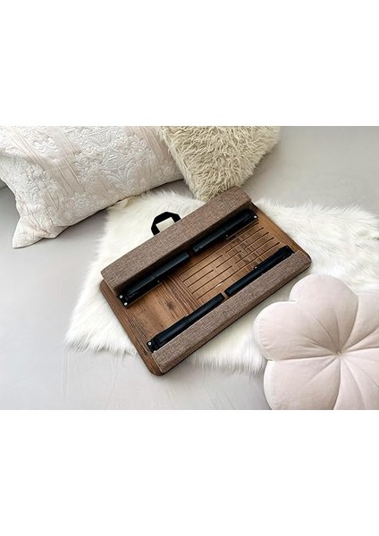 Supply Plus Lidya Telefon Tablet Bölmeli Katlanır Ayaklı Minderli Laptop Sehpası Bilgisayar Çalışma Masası indirimleri