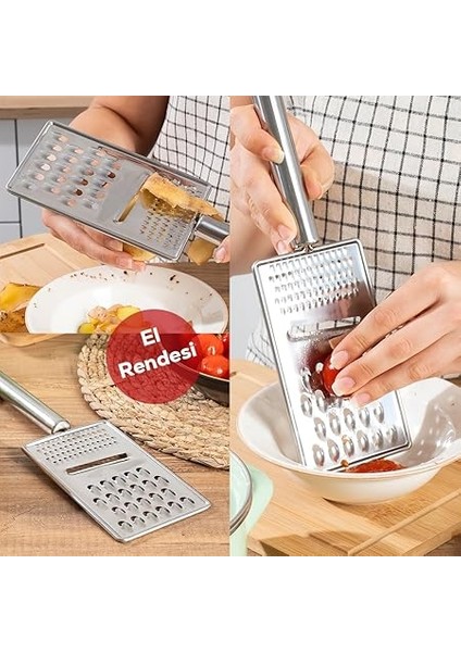 11702 Inox Paslanmaz Çelik El Rendesi Dilimleyici - Küçük Büyük Rende Dilimleme fiyatları