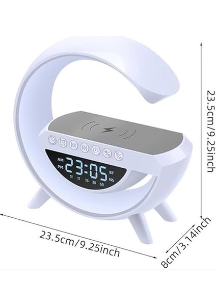 Işıklı Kablosuz Şarjlı Bluetooth Hoparlörlü Alarm Saati – Mükemmel Ses, Işık ve Konfor Tek Bir Cihazda! fiyatları