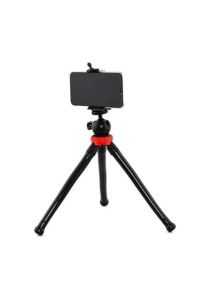 Esnek Youtuber Yayıncılar ve Sosya Medya Için Ideal 30CM Ahtapot 360 Derece Taşınabilir Ayakları Bükülebilir Selfie Telefon Tutuculu 3 Ayaklı Kampda Tatilde Gezilerde Tripod Çok Hafif 320GR fiyatları
