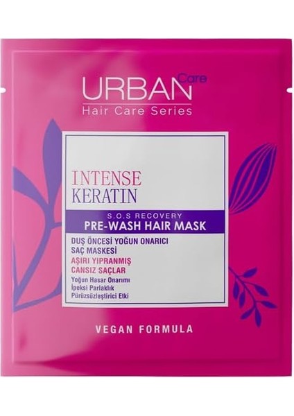 Care Intense Keratin Aşırı Yıpranmış Saçlara Özel Duş Öncesi Saç Bakım Maskesi 50 Ml- Vegan