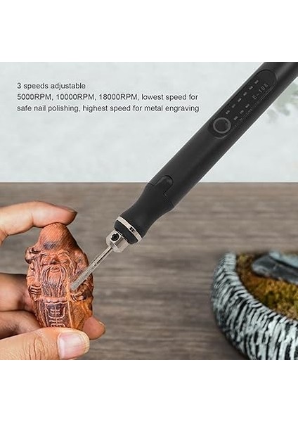 Gravür Makinesi, 3 Hız Ayarı, Şarj Edilebilir Elektrikli Gravür – Takı, Taş Için Gravür Kalemi, El Işi Aletleri ile Yolculuk Için modelleri