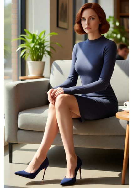 Kadın Bodycon Mini Uzun Kollu Fitilli Örme Elbise Bisiklet Yakalı Rahat Günlük Şıklık Sunar fiyatları