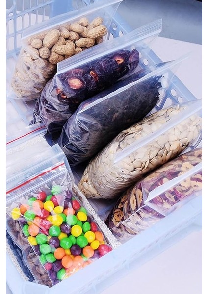 Kilitli Buzdolabı Poşeti Seti 19X25CM 40 Adet modelleri