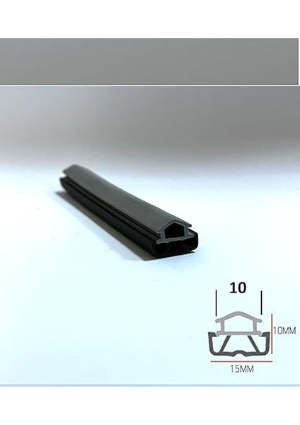 Çelik Kapı Fitili Kapı Contası Siyah + Gri Renk 6 Metre Uzunluk ÇLK-100 fırsatları