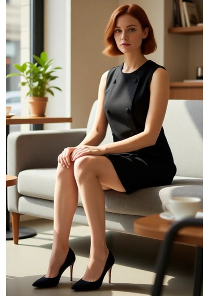 Kadınlar Için Kruvaze Kesim Kolsuz Düz Desen Mini Denim Elbise %100 Pamuk Içeriğiyle Şık Kaliteli fiyatları