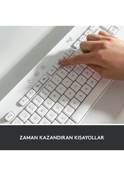 Signature K650 Tam Boyutlu Kablosuz Klananye, Bilek Desteği, Ble Bluetooth Naneya Logi Bolt Usb, Derin Yastıklı Tuşlar, Tuş Takımı, Pc/windows/mac ile Uyumlu, Beyaz modelleri