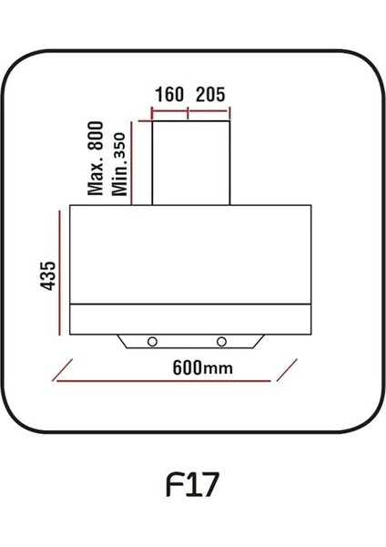 Mod F17 Siyah Davlumbaz indirimleri