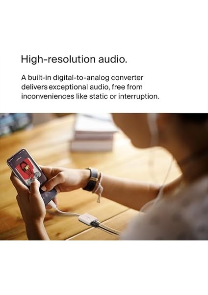 Rockstar™ 3,5 mm Ses + Usb-C® Şarj Adaptörü, Usb-C 60W Güç Dağıtımlı Kulaklık Adaptörü iPhone 15, iPad Pro, Galaxy, Note, Google Pixel, Lg, Sony Xperia ve Daha Fazlası Için Hızlı Şarj - Beyaz fırsatları