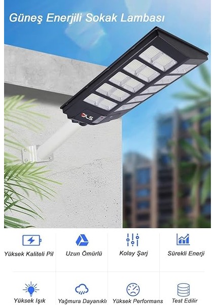 500W Güneş Enerjili Solar Bahçe Çevre Sokak Lambası fırsatları