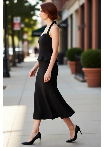 Kadın Kalp Yaka Balık Maxi Abiye Elbise Özel Davetler Için Şık ve Zarif Tasarım Stili Kaliteli