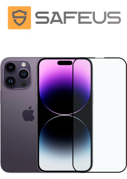 iPhone 14 Pro Tam Kaplayan Parmak İzi Bırakmayan Safir Ekran Koruyucu Cam