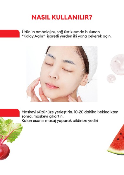 Nemlendirici Vegan Yaprak Maske Talks Vegan Squeeze Sheet Mask (Hydro Booster)