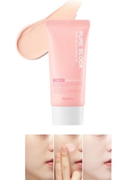 Aydınlık Görünüm Sunan Güneş Koruyucu A'PIEU Pure Block Tone-Up Sun Base EX SPF50+/PA+++ 50ml indirimleri