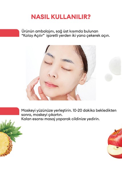 Pürüzsüzleştirici Vegan Yaprak Maske Talks Vegan Squeeze Sheet Mask (Skin Smoother)
