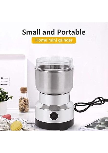 Home 200 Watt Çelik Bıçaklı Kahve ve Baharat Öğütme Makinesi – Kompakt Öğütücü, Bebek Maması Hazırlığına Uygun, Paslanmaz Çelik Hazne, Elektrikli Baharat ve Kahve Değirmeni fırsatları