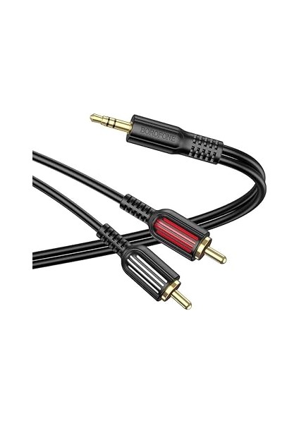 Kablo Aux Audio 3.5mm To Çift Rca Aux Standart Ses Kablosu 3.5mm Kulakık Çıkışlı Tablet Bilgisayar Telefon ve Mp3 Çalar Ile Amfi Bağlantı Kablosu 150CM BL11 modelleri