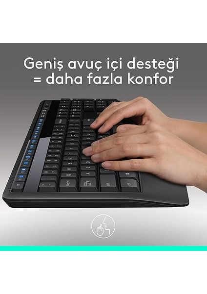 MK345 Q Türkçe Kablosuz Klavye Fare Seti (920-006514) fiyatları