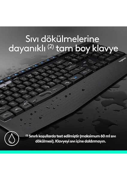 MK345 Q Türkçe Kablosuz Klavye Fare Seti (920-006514) indirimleri