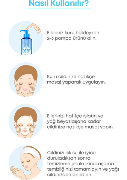 Gözenekleri Arındıran ve Kolay Durulanan Makyaj Temizleme Yağı A'PIEU Deep Clean Cleansing Oil 160ml