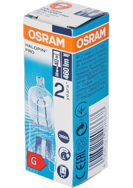 Halopin Eco G9 33 W/230 V Energy Saver 66733 – 1 Adet fiyatları