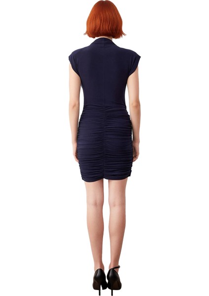 Kadın Şık Düz Desen Örme Sandy Kumaş Bodycon Mini Elbise Özel Davetler Için Ideal Model Kaliteli modelleri