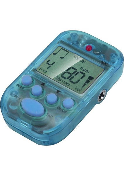 Mini LCD Dijital M50 Metronom - Gitar ve Tüm Enstrümanlar Için Ayarlanabilir Beat Tempo, Pil Dahil (Blue)