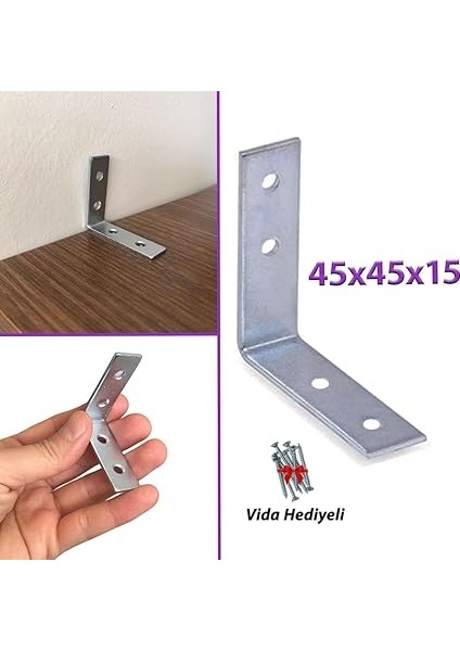 Mobilya Eşya Dolap Duvar Sabitleyici Köşe Bağlantı L Demir Gönye Deprem Güvenliği fiyatları