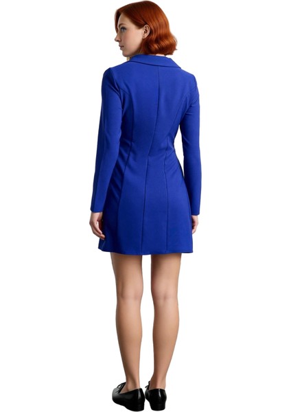 Kadın Dokuma Ceket Elbise Uzun Kollu Piliseli Mini Boy Ofis ve Günlük Şıklık Için Ideal Tasarım fırsatları