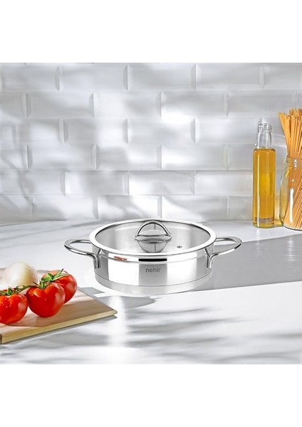 Silver Mat Trend 26 cm Sığ Tencere