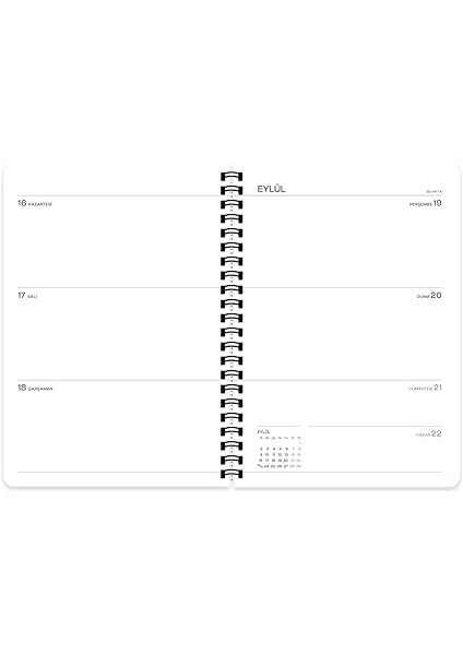 Color 16 * 23 Spiralli Akademik Ajanda - Pötikare fiyatları