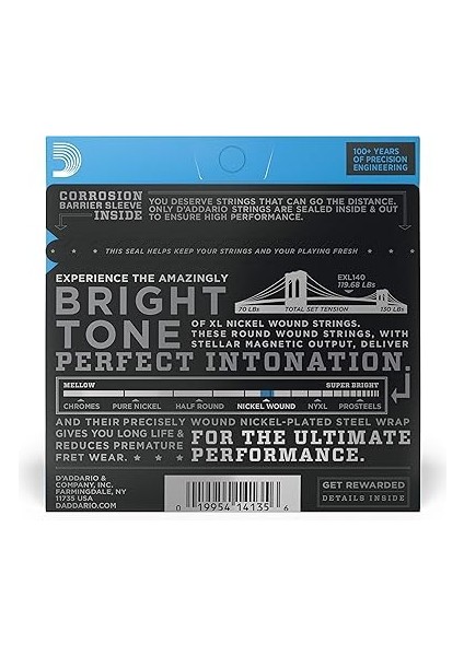 EXL140 Light Top/heavy Bottom Elektro Gitar Teli (10-52) fiyatları