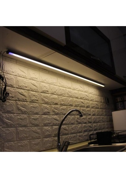 120CM Dim Edilebilir Tak Çalıştır LED Işık Mutfak, Dolap, Tezgah Altı, Duvar Dekoratif Gecelamba (Günışık)