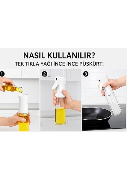 Cam Yağ Sprey Şişesi – 200ML Püskürtmeli Yağdanlık, Cam Gövde, Airfryer, Fırın ve Diyet Yemekler Için Yağ Püskürtücü Şişe fiyatları