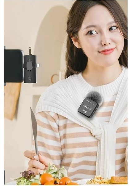 MC12 Tekli Yaka Mikrofonu, Kablosuz, Tak Çalıştır, Profesyonel Ses Kaydı, Siyah modelleri