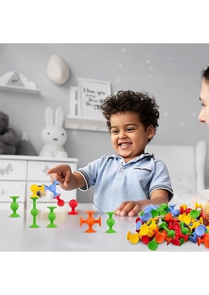 Vakum Moleküller 25 Parça 6 Figür Vakum ve Vantuzlu Molekül 1 Yaş ve Üzeri Eğitici Oyuncak indirimleri