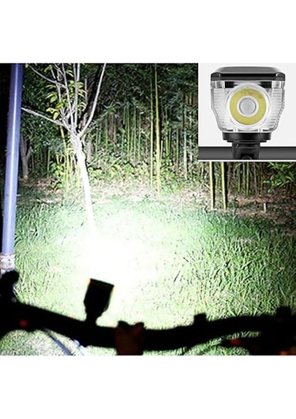 Solar Enerjili USB ile Şarj Edilebilir Ledli Bisiklet Feneri Kornalı ve Su Geçirmez Far indirimleri