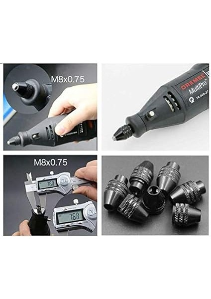 4486 Multipro Anahtarsız Mandren Metal 3 Çene Mandiren Keyless Mandrels Multi Chuck fırsatları