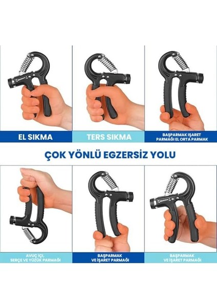 El Bilek Geliştirici Yay - El Yayı - Bilek Güçlendirici - Egzersiz Aleti - Sayaçlı modelleri