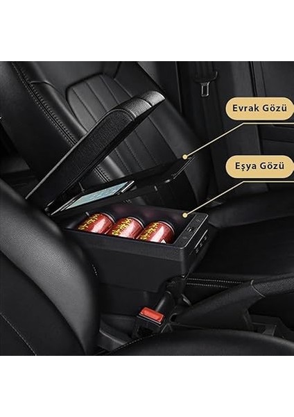 Clio 3 Clio 4 ile Uyumlu 2007-2016 Delmesiz Vidasız Kol Dayama Kolçak indirimleri