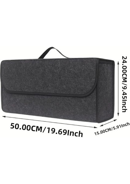Araç Bagaj Düzenleyici Çanta - Keçe Araba Organizeri, Oto Için Eşya Düzenleme Aksesuarı - Otomobil Için Pratik Bagaj Düzeni Çantası fırsatları