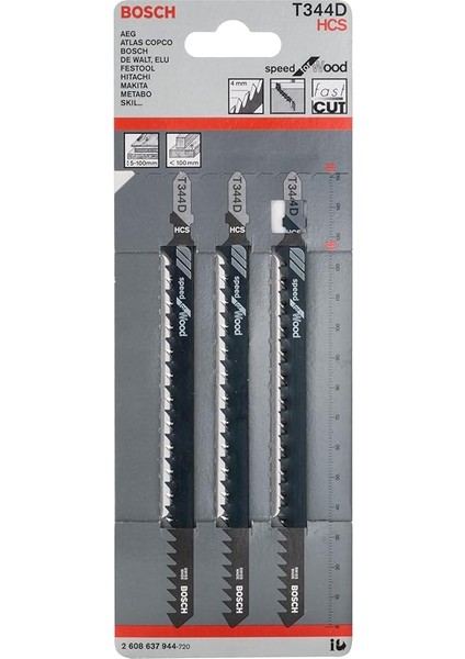 Professional 3 Parça Dekupaj Testeresi Bıçağı, Gri, 3 Adet fiyatları