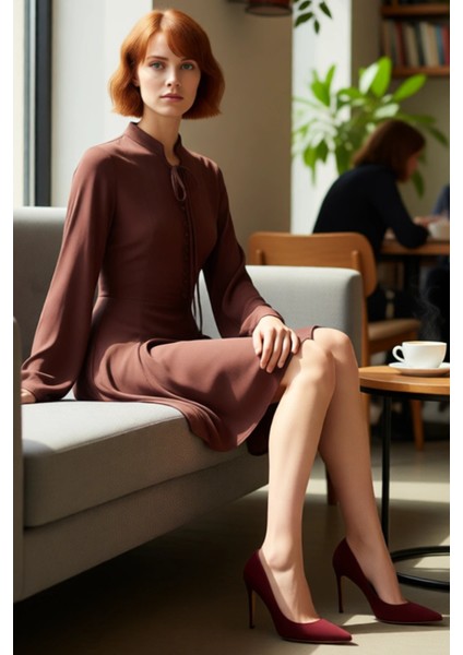 Kadın Skater Kalıp Bağlama Detaylı Yarasa Kol Mini Elbise Şık ve Rahat Kombinler Için Ideal fiyatları